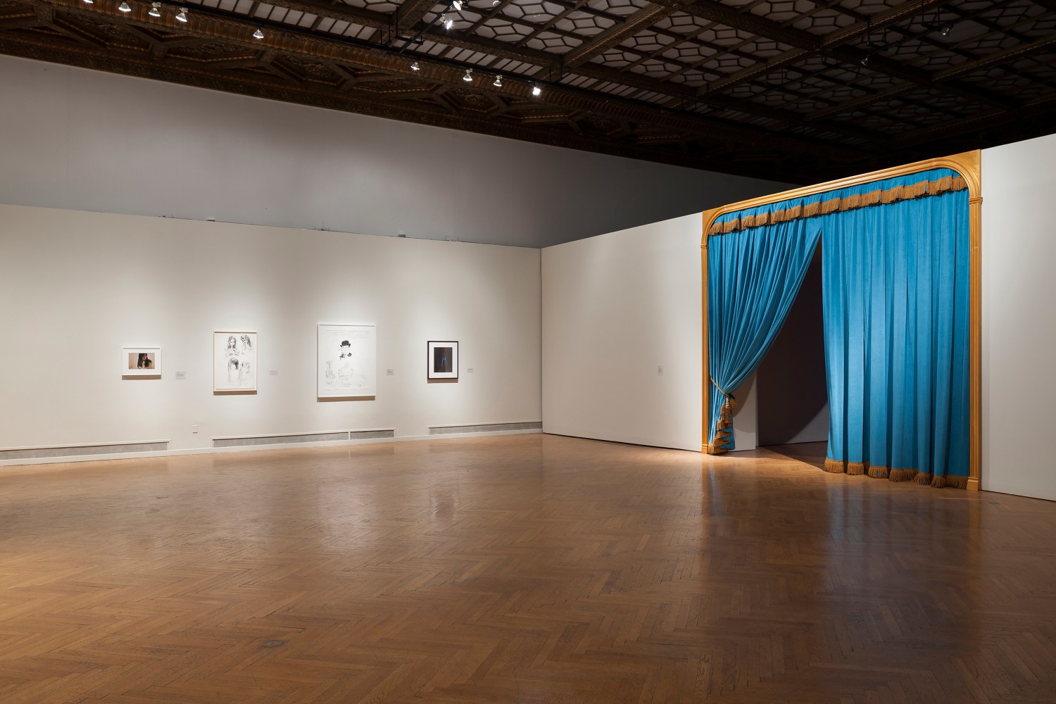 Installation view of works by Karen Kilimnik