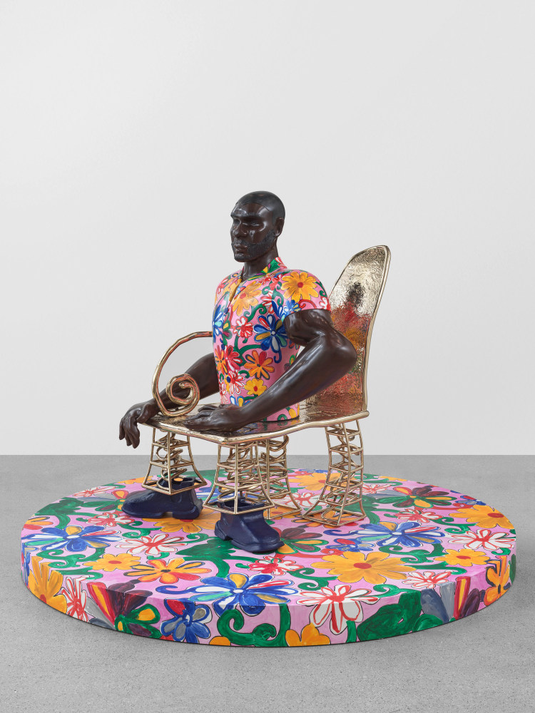 Seated Man 2

2025

Bronze with patina and oxides with wax coating

Ed. 2/3 + 2 AP

156 x 124 x 93 cm / 61 3/8 x 48 7/8 x 36 5/8 in

&amp;copy; Tschabalala Self