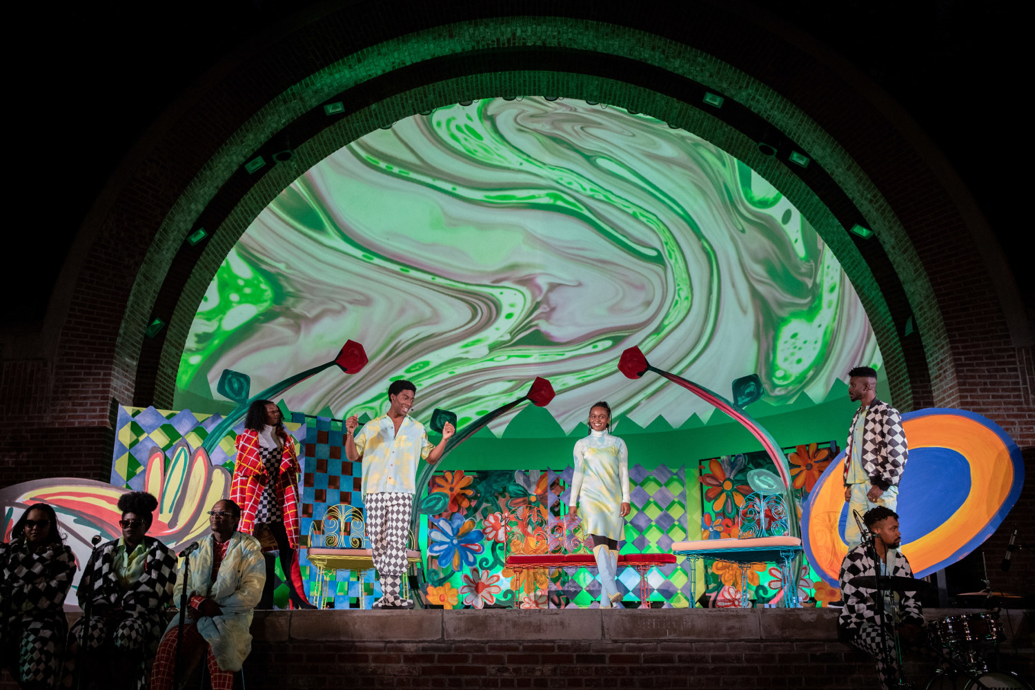 installation view of performance