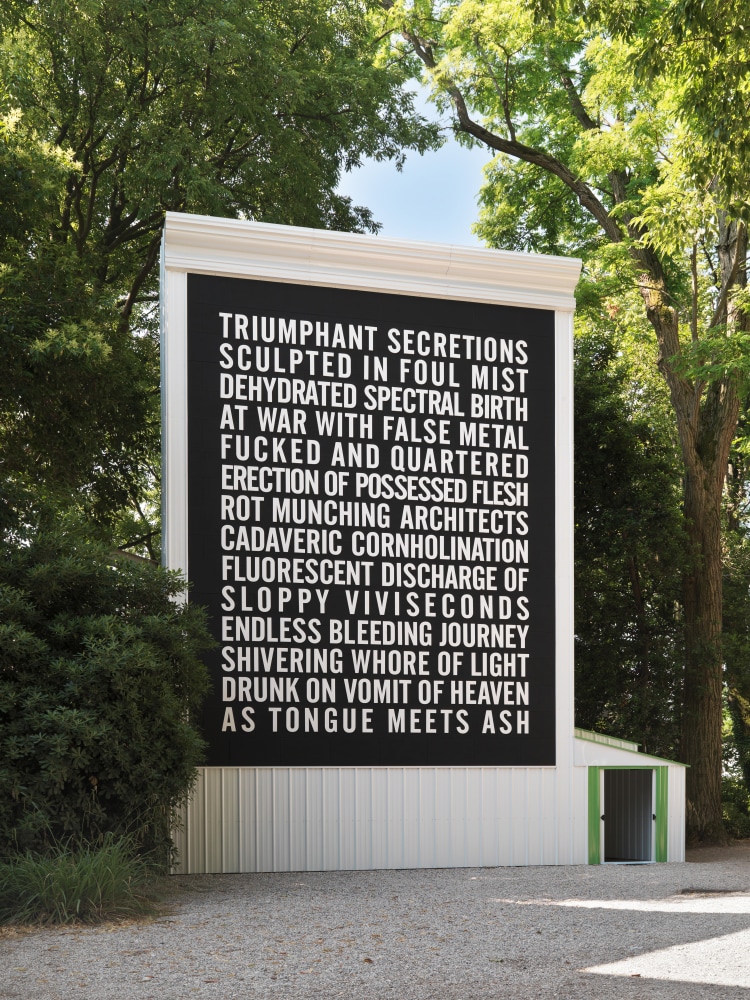 Installation view of Venice facade by Steven Shearer