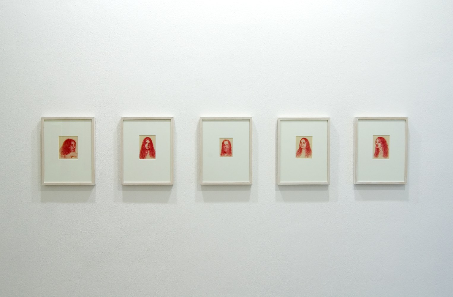 Installation view of works by Steven Shearer