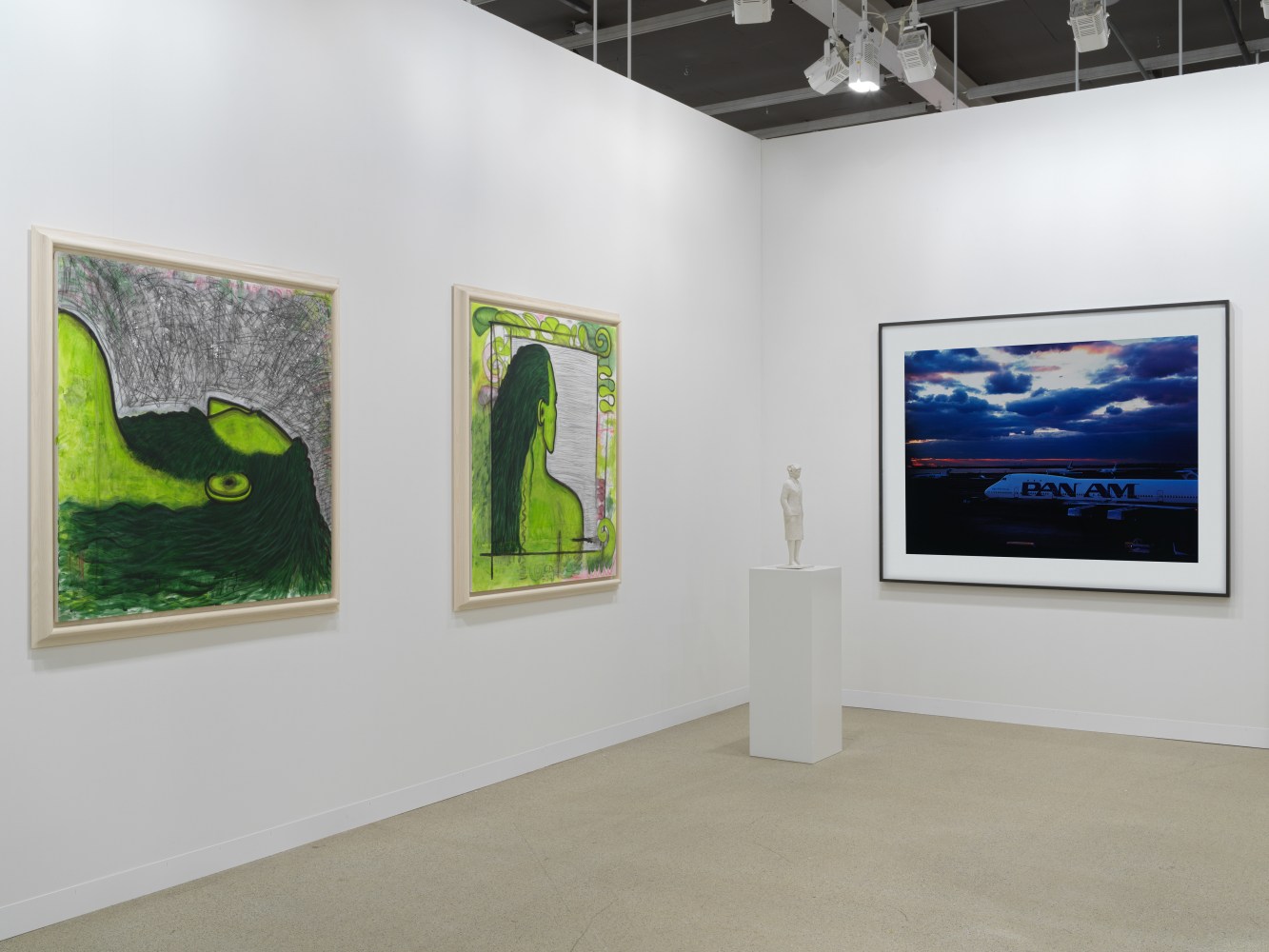 Installation view of works by various artists