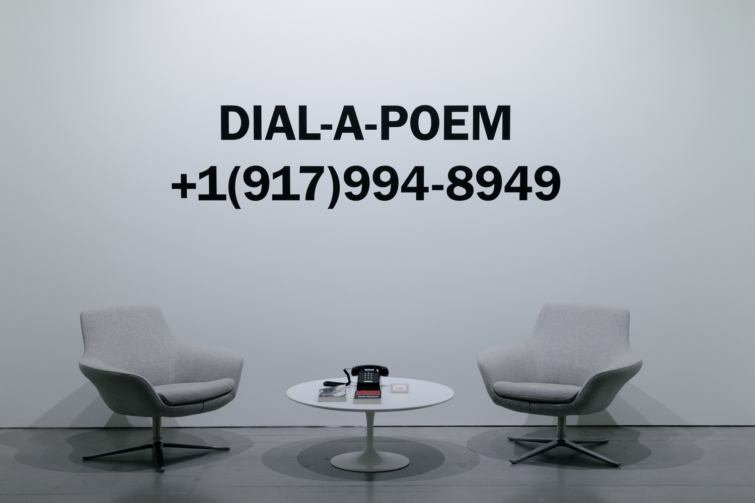 Installation view, John Giorno, No Nostalgia, Marciano Art Foundation, Los Angeles, 2025