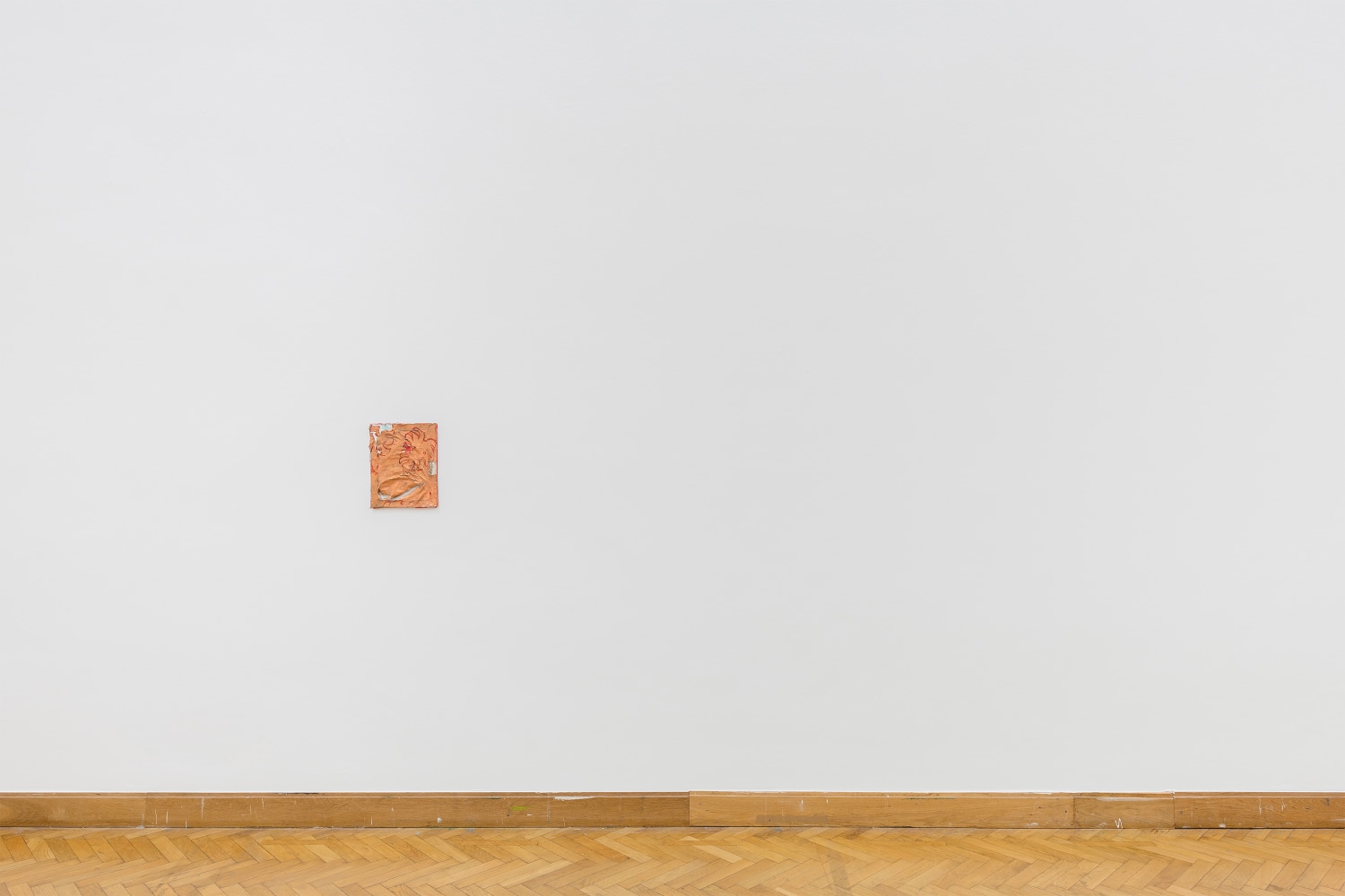 Installation view of a paintings by Joe Bradley