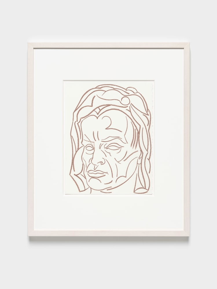 A Defiant Effigy

2024

Pastel pencil on paper

Sheet 30.5 x 24 cm / 12 x 9 3/8 in

Frame 53 x 44.5 x 4 cm / 20 7/8 x 17 1/2 x 1 5/8 in

&amp;copy; Steven Shearer