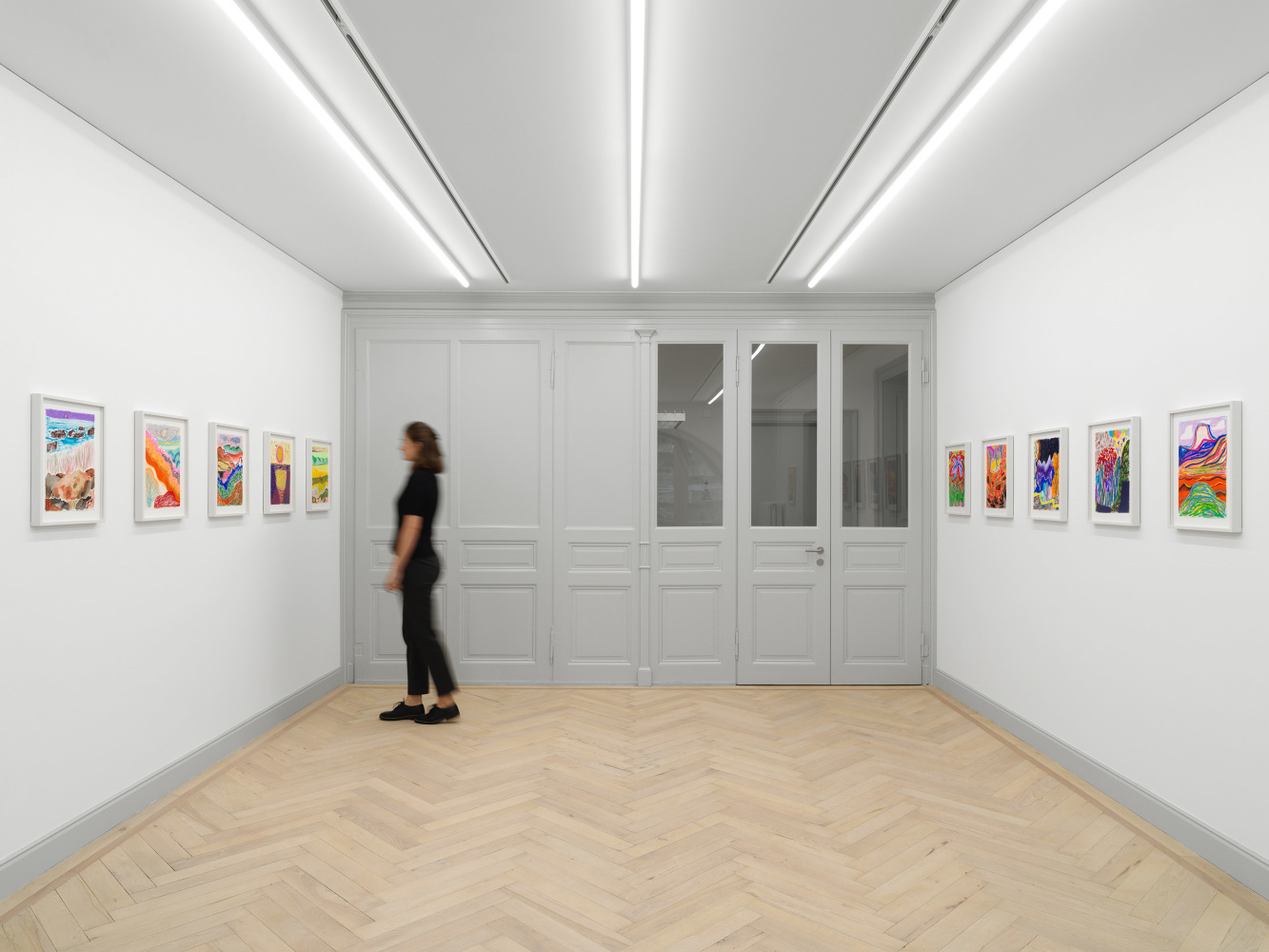 Exhibition View, Shara Hughes,&amp;nbsp;Day by Day by Day, Galerie Eva Presenhuber, Zurich, CH