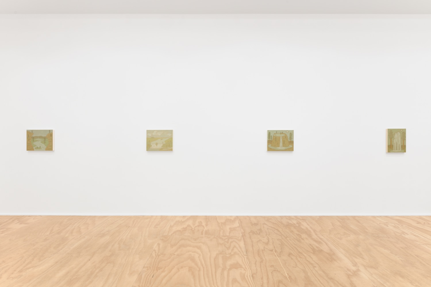 Installation view of John Dilg paintings exhibition