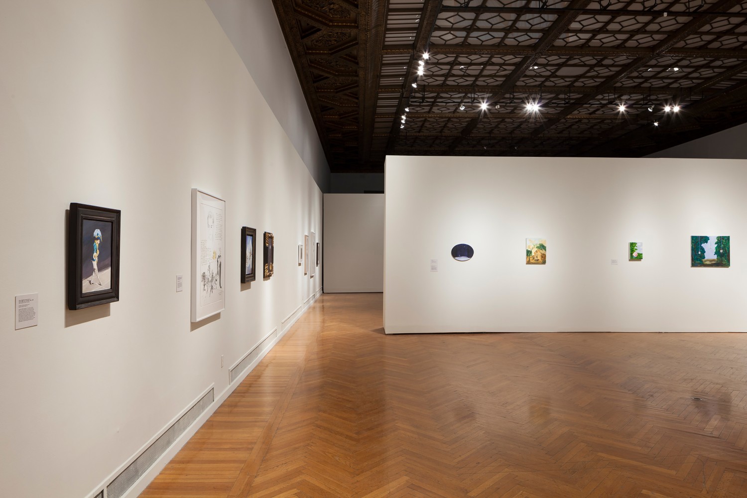 Installation view of works by Karen Kilimnik