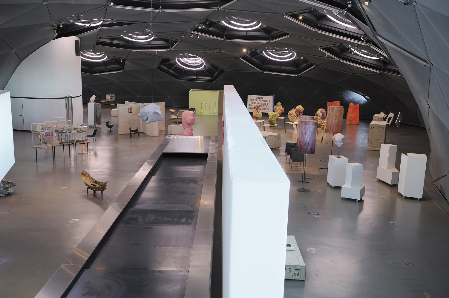 Installation view of works by Franz West