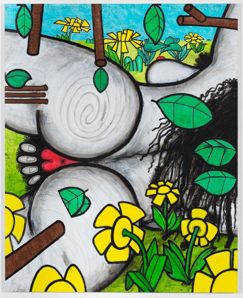 CARROLL DUNHAM
In the Flowers (Saturday)
2012-2014
Mixed media on linen
Image 170 x 137 cm / 67 x 54 in
Frame 183 x 151 x 3 cm / 72 1/8 x 59 1/2 x 1 1/4 in
DUNHA40465