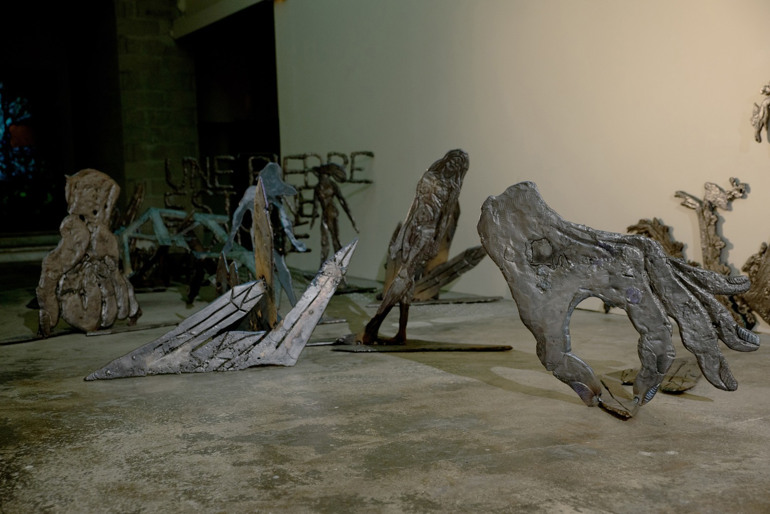 Installation view of sculptures by Jean-Marie Appriou