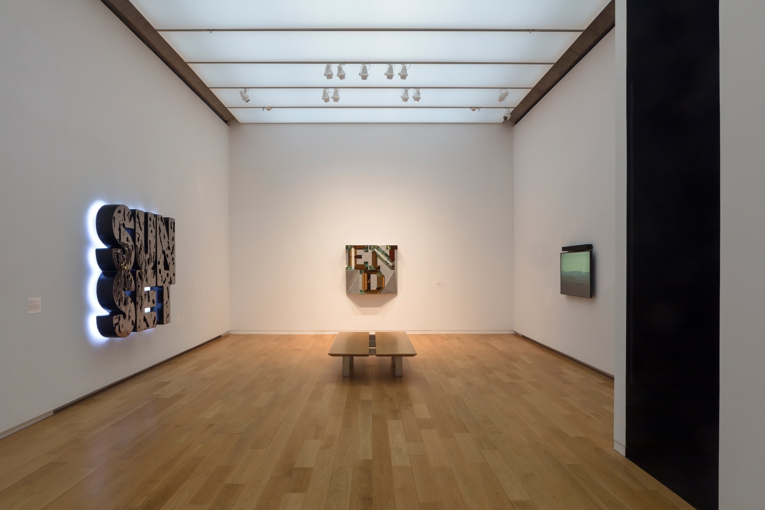 Installation view of Works by Doug Aitken