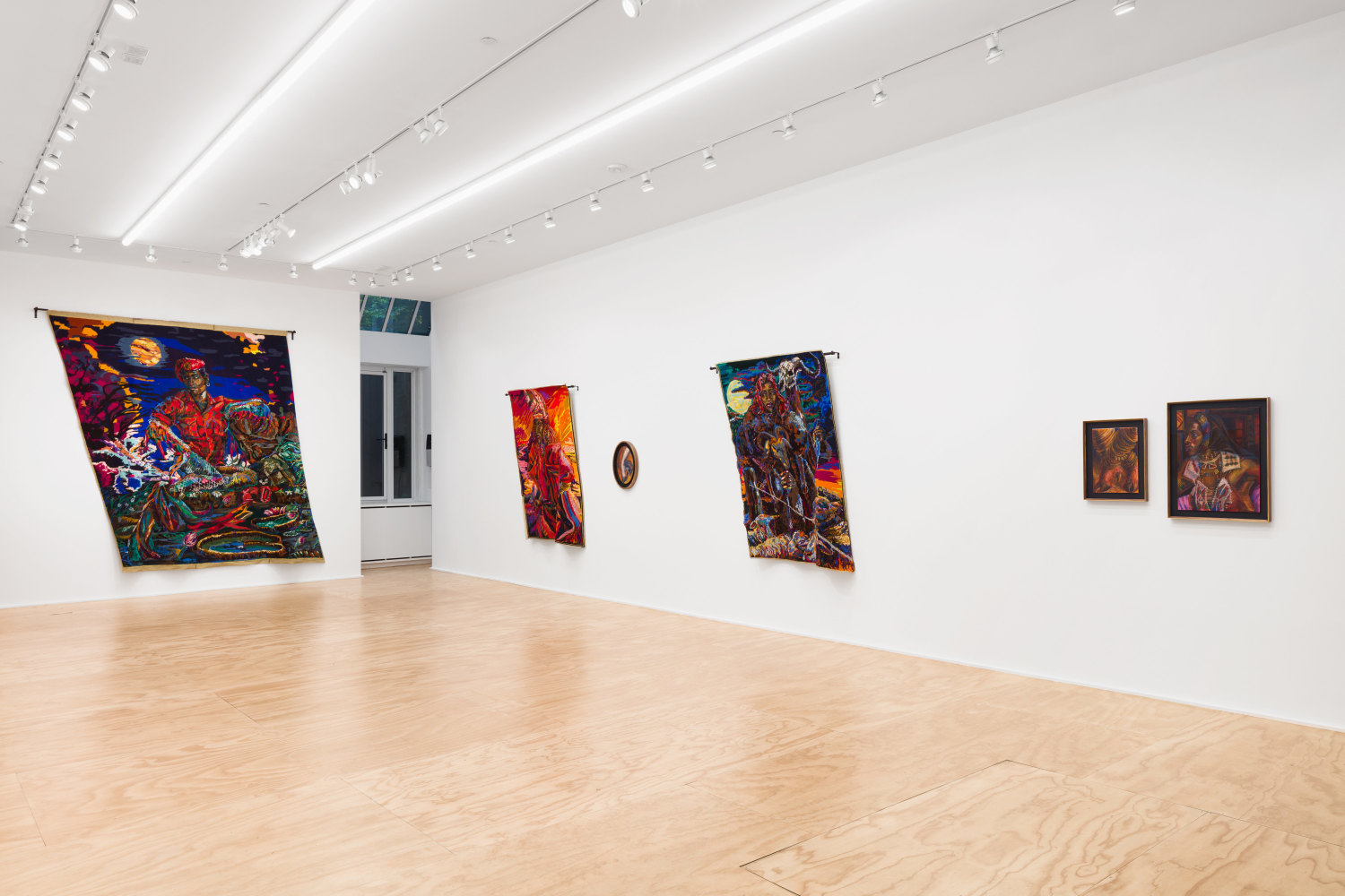 Installation view, Athi-Patra Ruga, Act One ...In Travesti ., Eva Presenhuber, New York, 2021