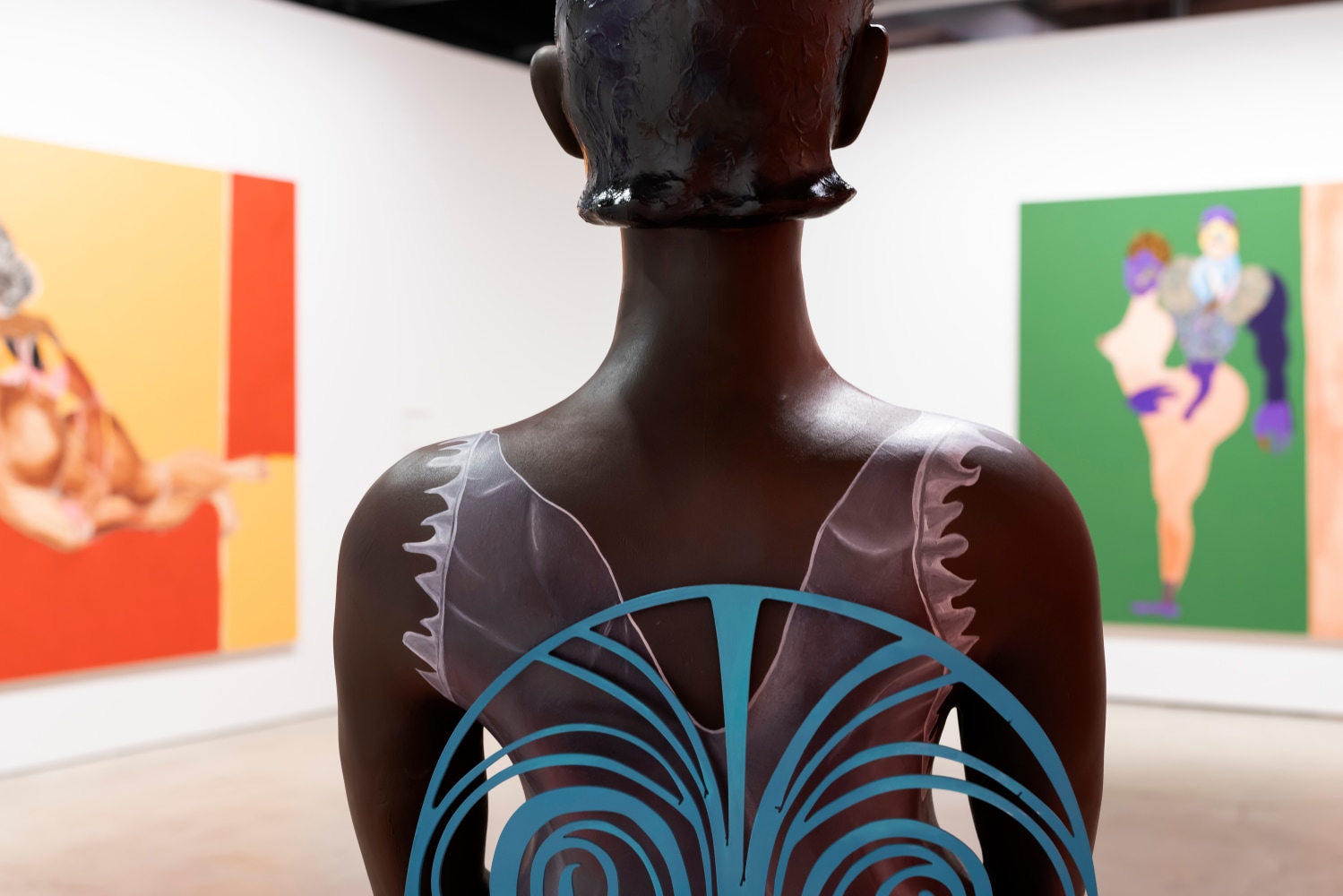 Installation view, Tschabalala Self, Around the Way, EMMA, Espoo, 2024