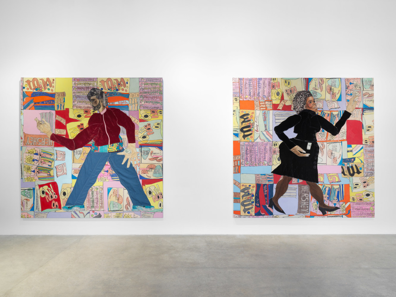 Installation view, Tschabalala Self, Bodega Run, Swiss Institute, New York, 2024