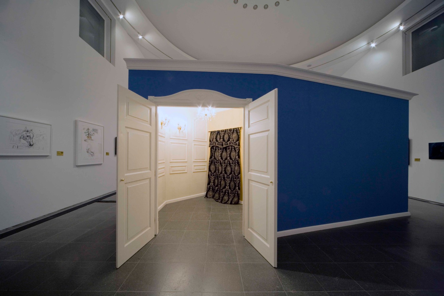 Installation view of paintings by Karen Kilimnik