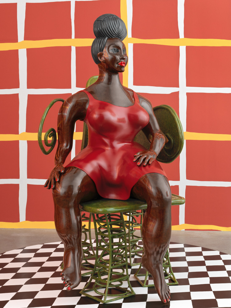 Work by Tschabalala Self