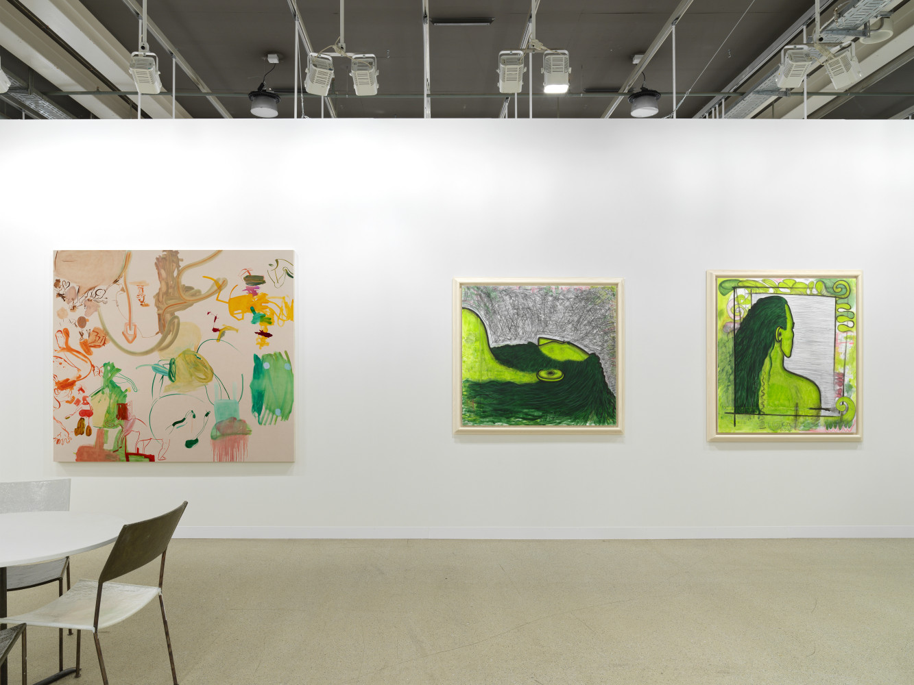 Installation view of works by various artists
