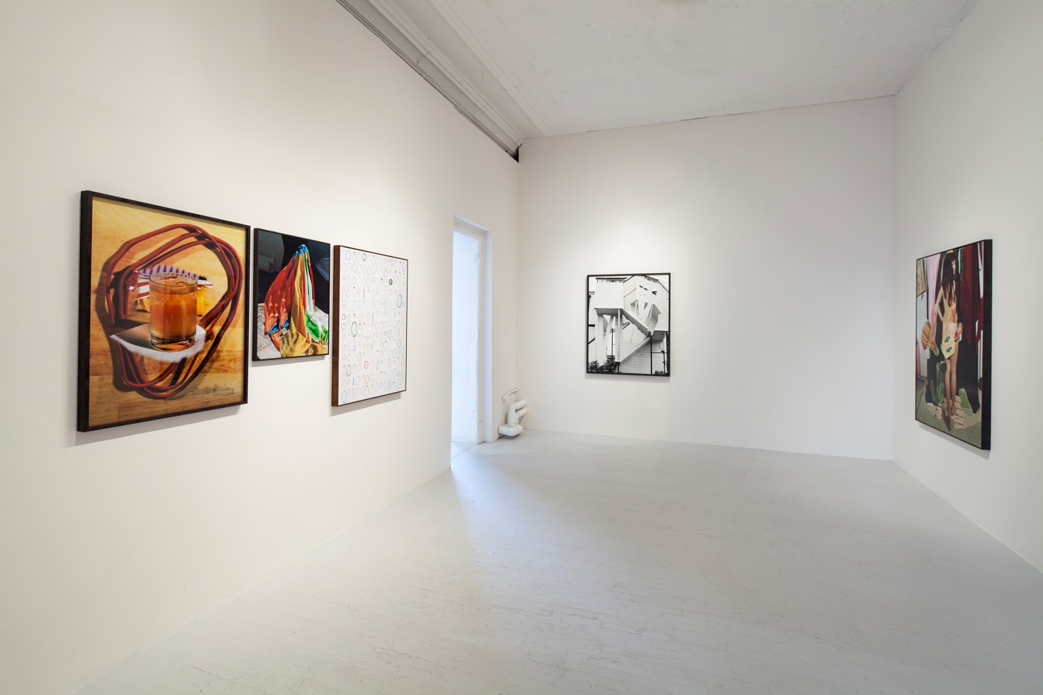 Installation view of Works by Lucas Blalock