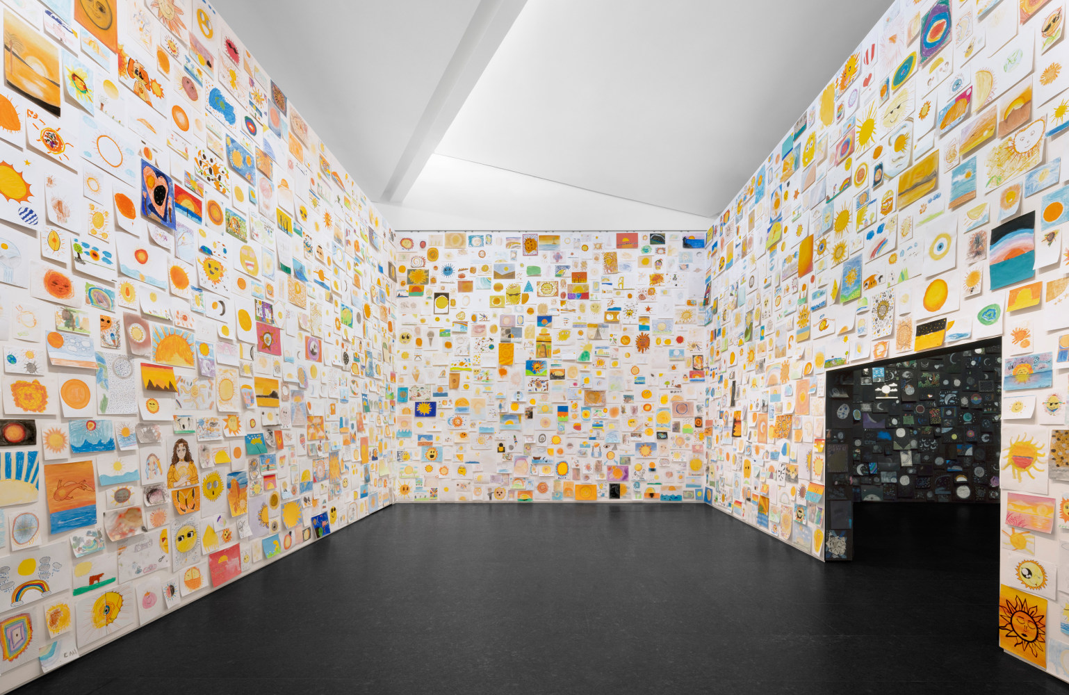 Installation view, Ugo Rondinone, long last happy, Arte Abierto, Mexico City, 2025