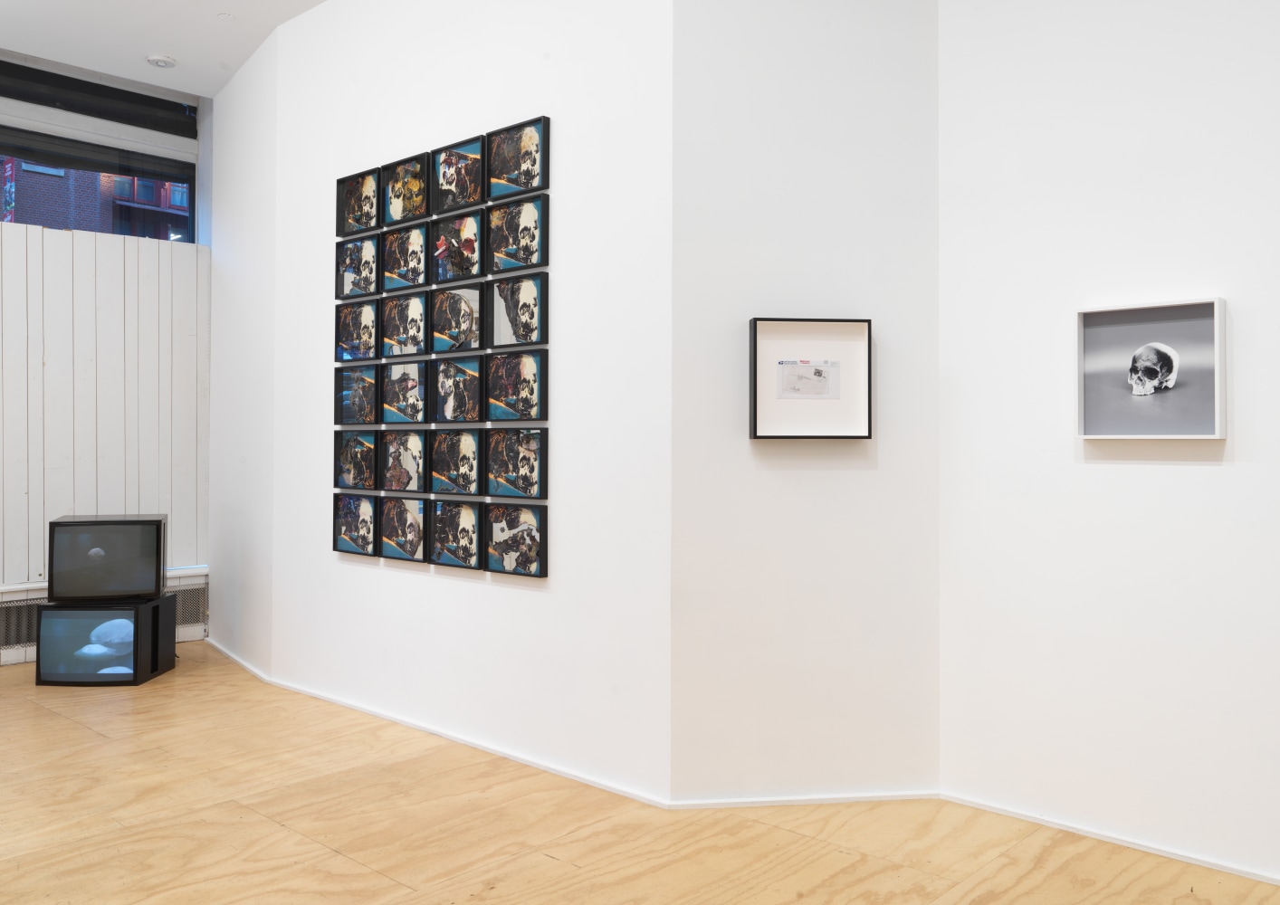 Installation view of Douglas Gordon film and installation exhibition