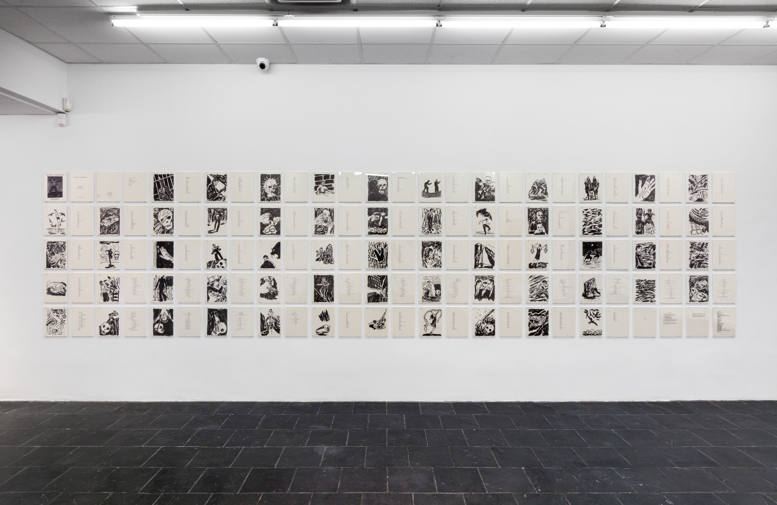 Installation view of works by John Giorno