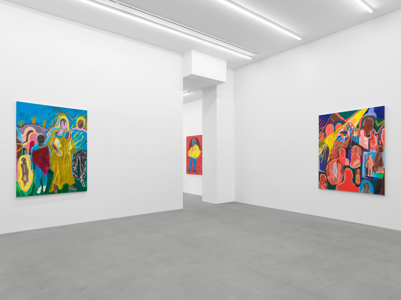 Installation view, Chemu Ng&amp;#39;ok, Echoes, Galerie Eva Presenhuber, Waldmannstrasse, Zurich, 2024
