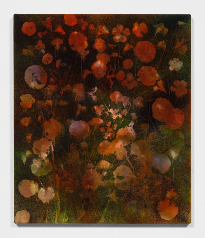 BOLINAS NASTURTIUMS
2020
Pigment on canvas
72.5 x 61.5 x 3 cm / 28 1/2 x 24 1/4 x 1 1/8 inches