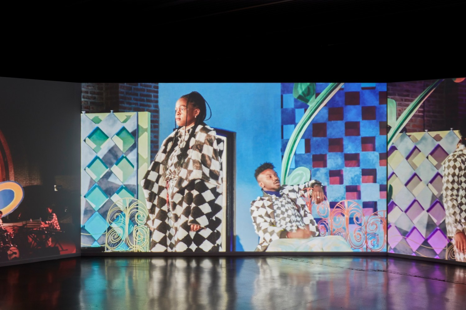 Installation view, Tschabalala Self,&amp;nbsp;Feed Me, Kiss Me, Need Me, Cultuurcentrum Strombeek, Grimbergen, 2023