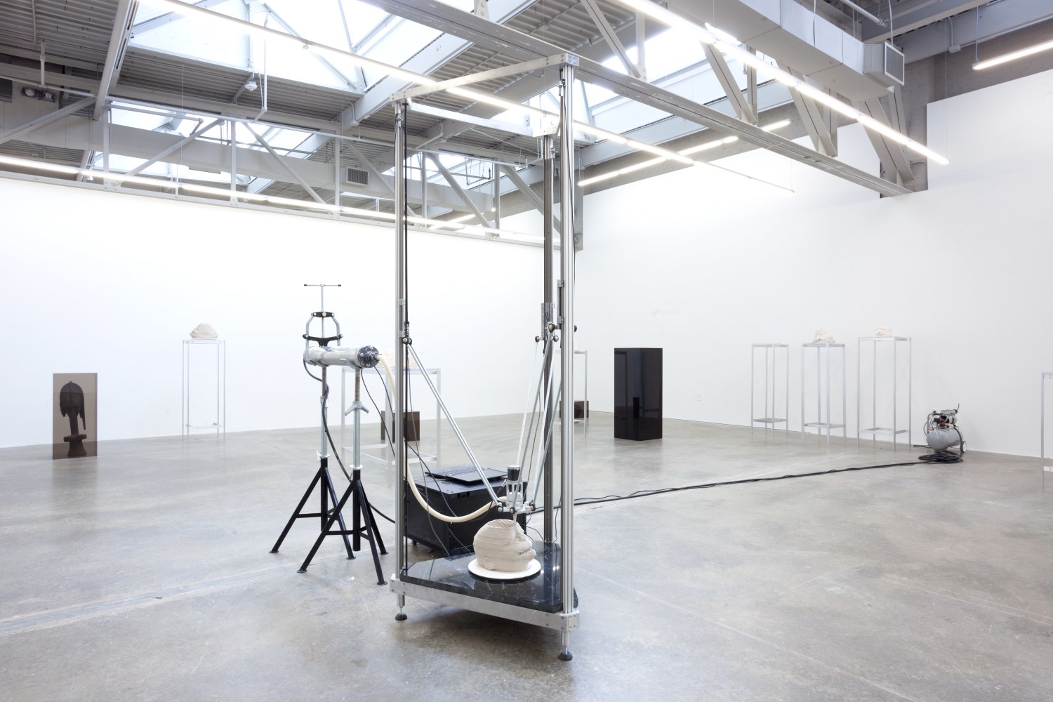 Installation view of sculptures by Matthew Angelo Harrison