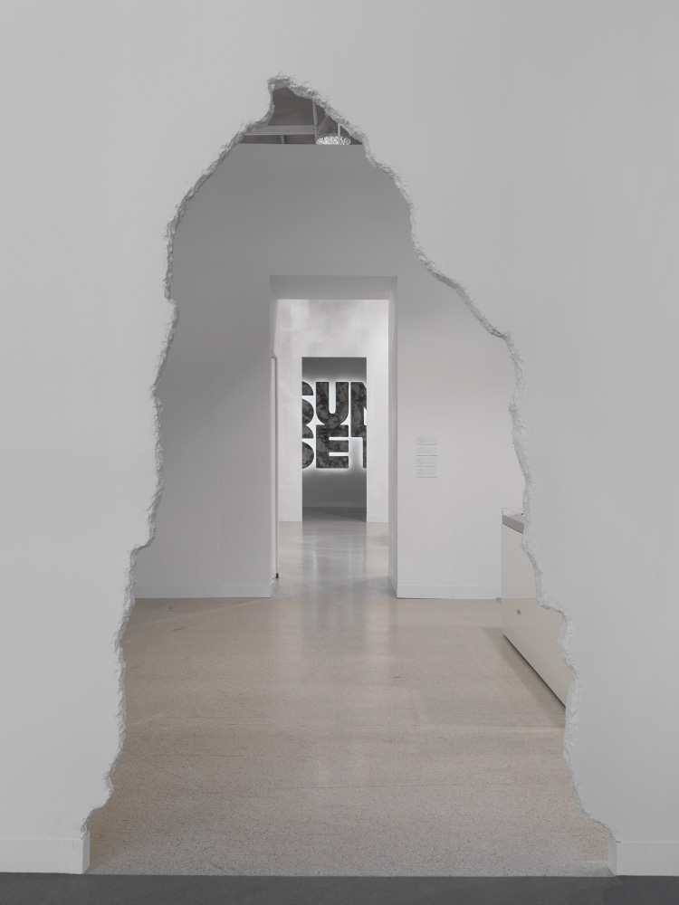 Installation view of Works by Doug Aitken