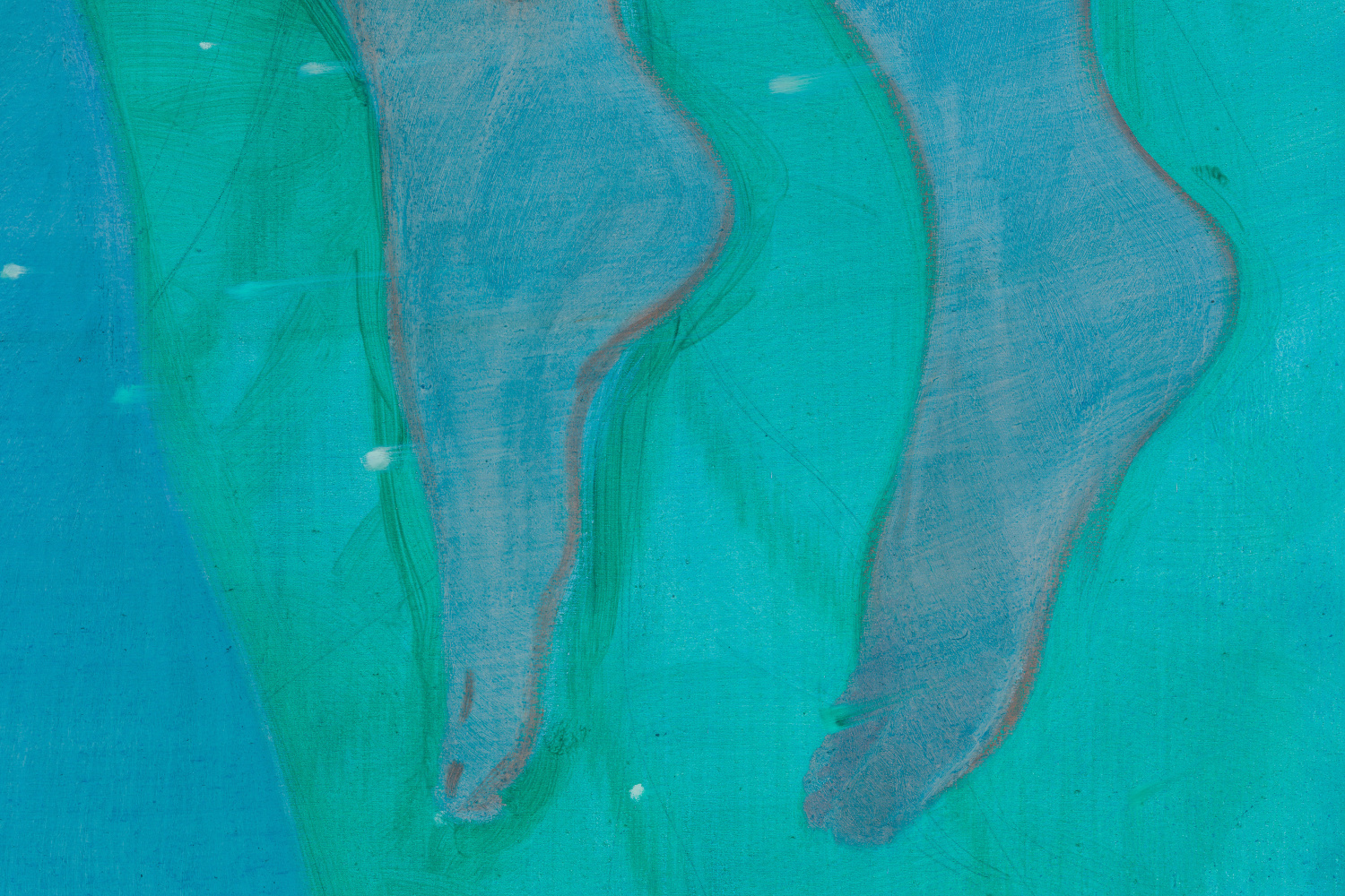 painting of women in water by Sofia Mitsola