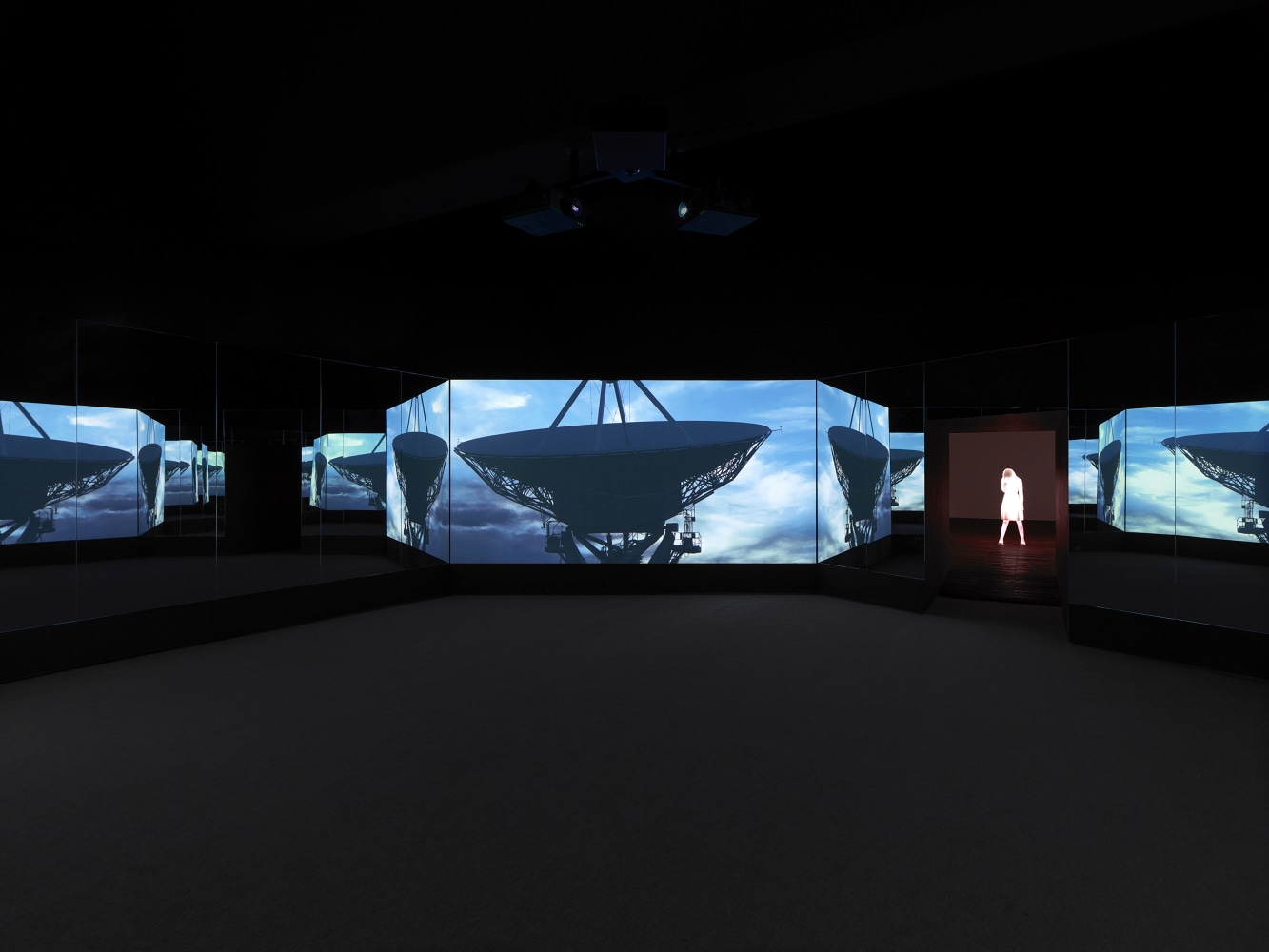 Installation view of Works by Doug Aitken