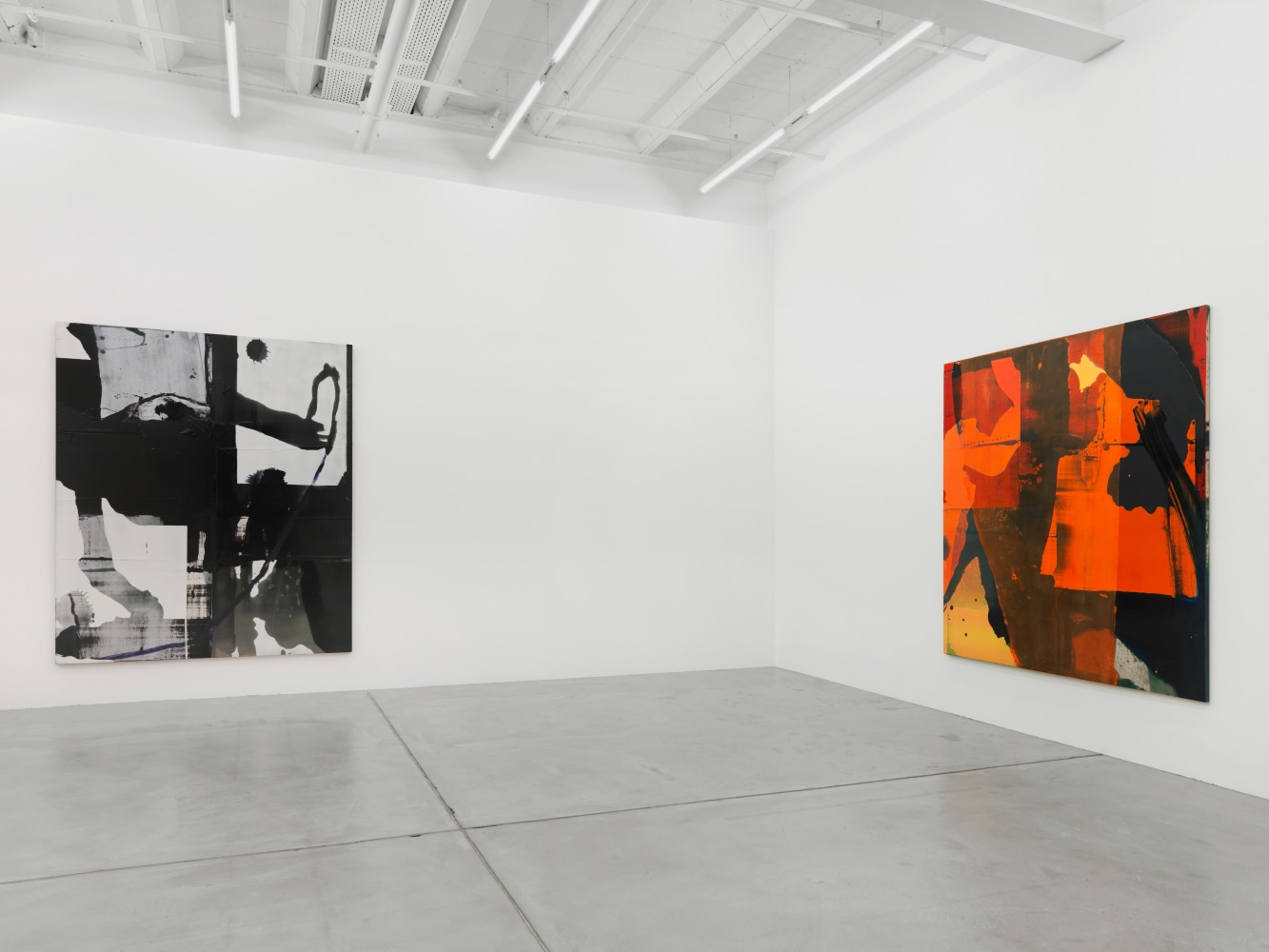 Installation view of Alex Hubbard paintings exhibition