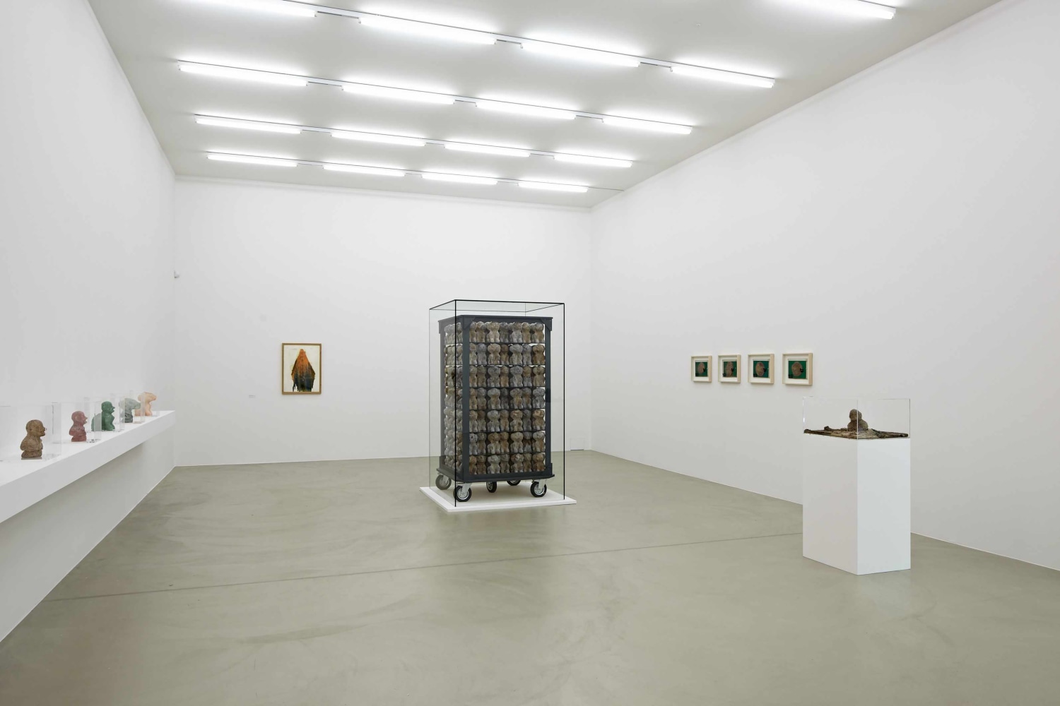 Installation view of works by Dieter Roth