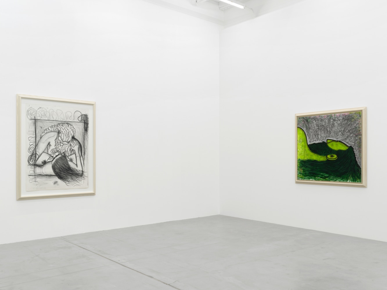 Installation view, Carroll Dunham,&amp;nbsp;Qualiascope Paintings and&amp;nbsp;Related&amp;nbsp;Drawings, Galerie Eva Presenhuber, Maag Areal, Zurich, 2021&amp;ndash;2022