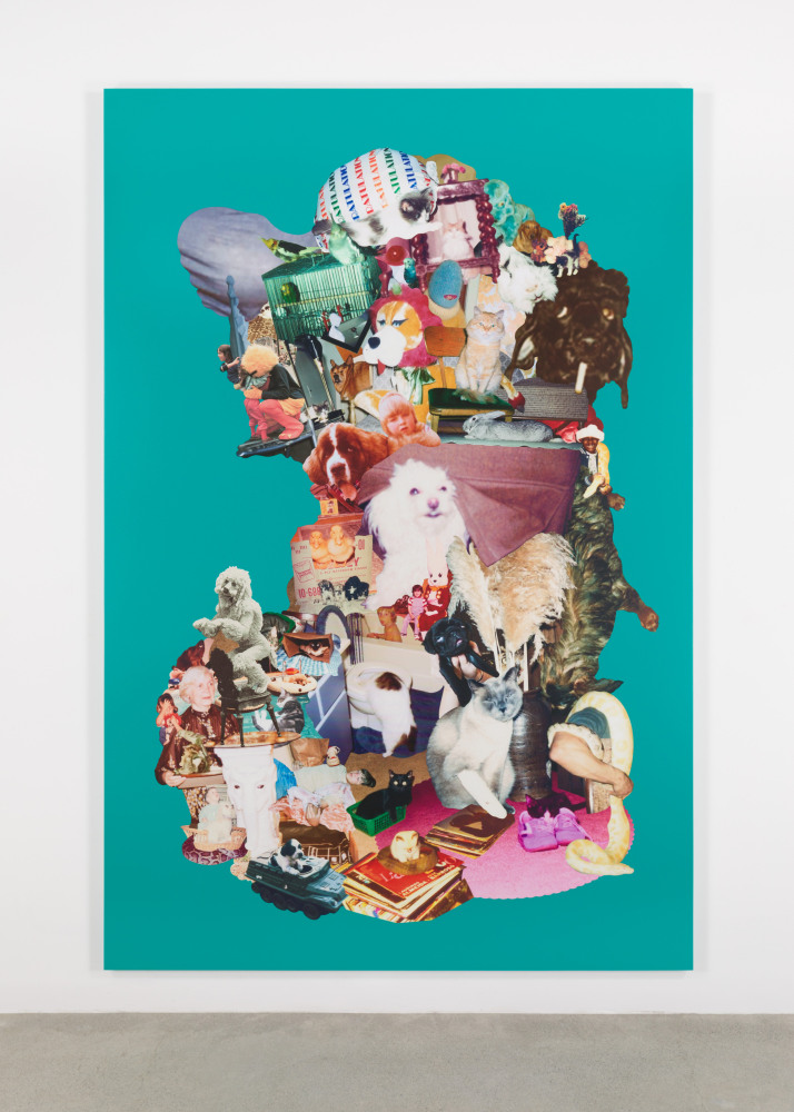 Photocollage canvas work by Steven Shearer