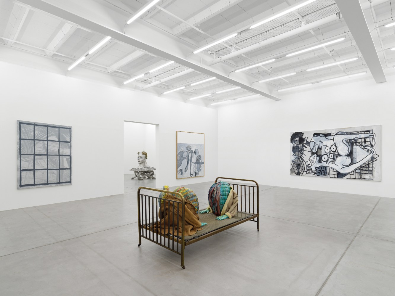 Installation view of works by various artists