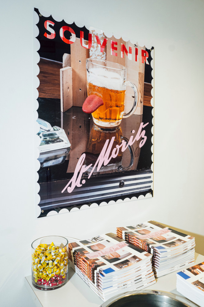 Installation view, Lucas Blalock, Souvenir Cinema, Swiss Consulate, New York, 2025