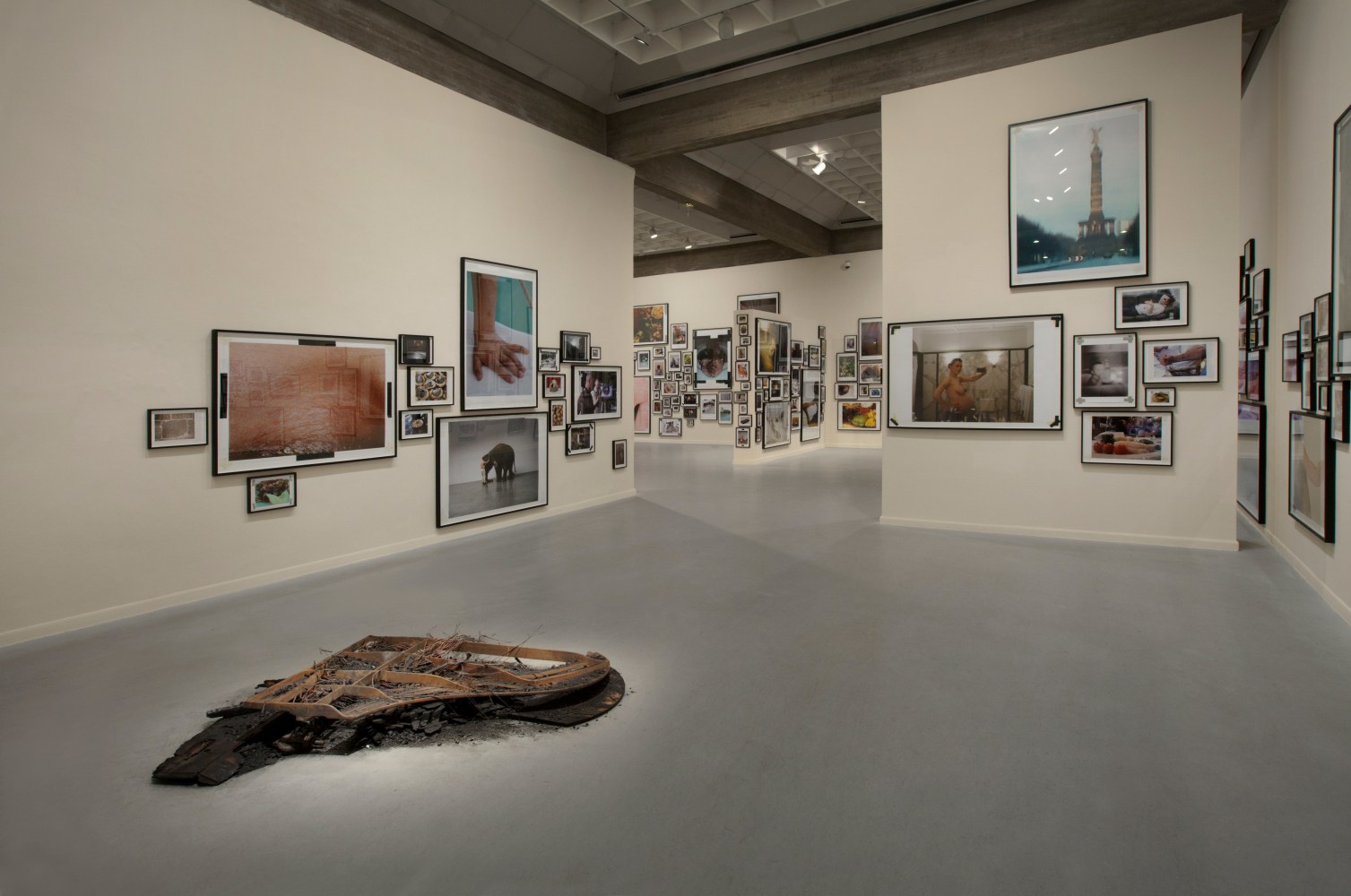 Installation view of photographs by Douglas Gordon