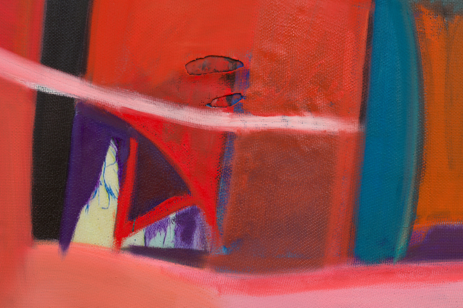 Detail of painting by Alex Hubbard