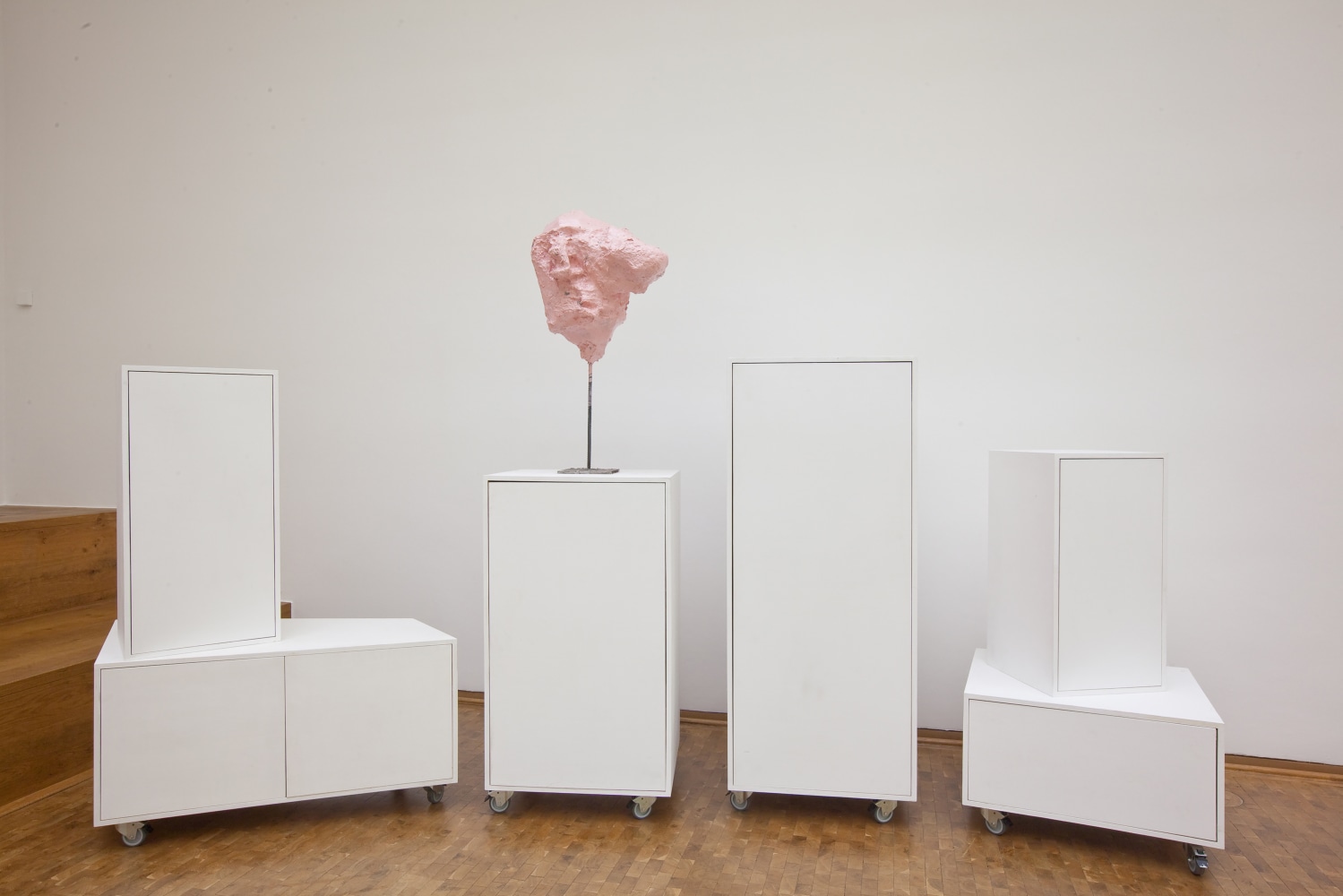 Installation view of works by Franz West