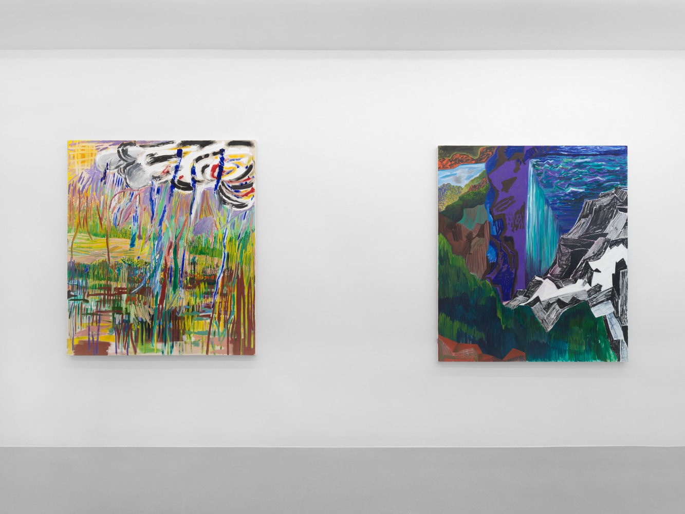 Exhibition View, Shara Hughes,&amp;nbsp;Day by Day by Day, Galerie Eva Presenhuber, Zurich, CH