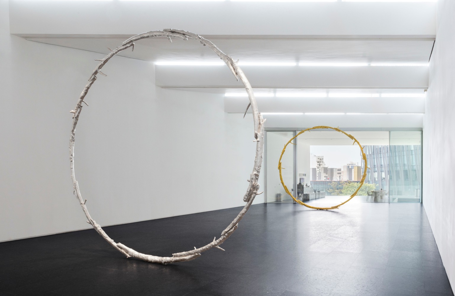 Installation view, Ugo Rondinone, long last happy, Arte Abierto, Mexico City, 2025