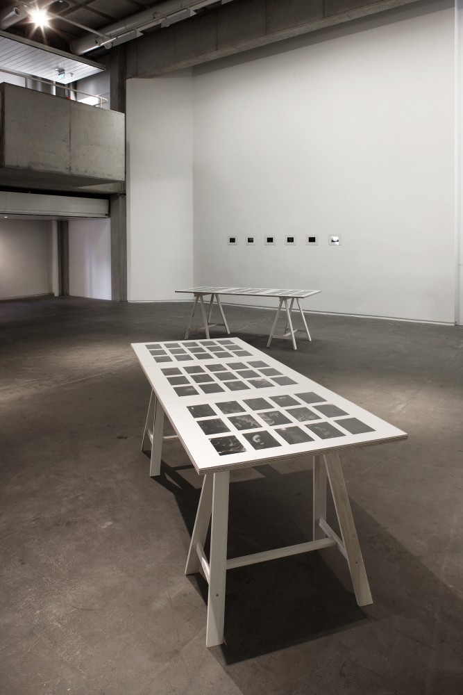 Installation view of photographs by Peter Fischli and David Weiss