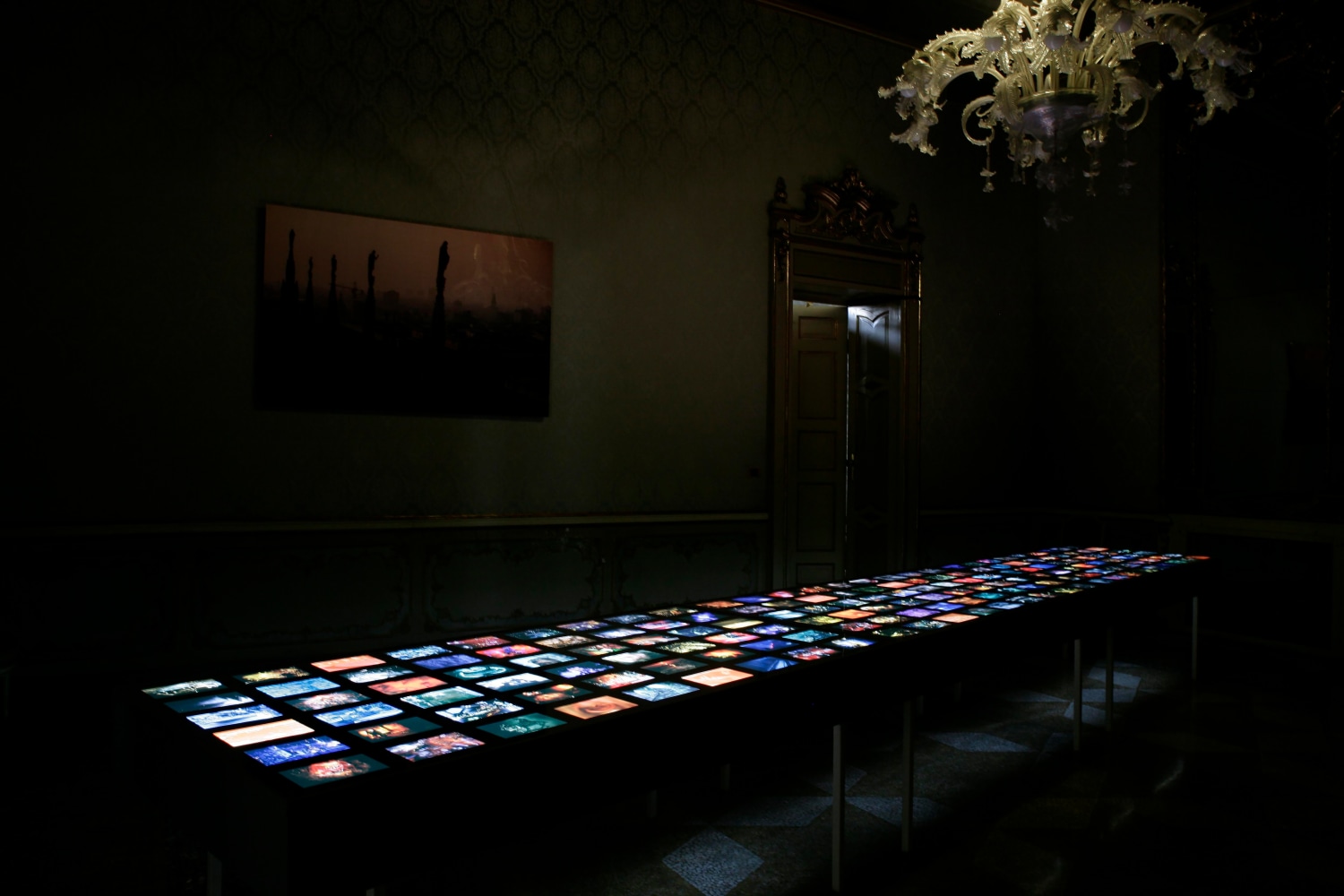 Installation view of photographs by Peter Fischli and David Weiss