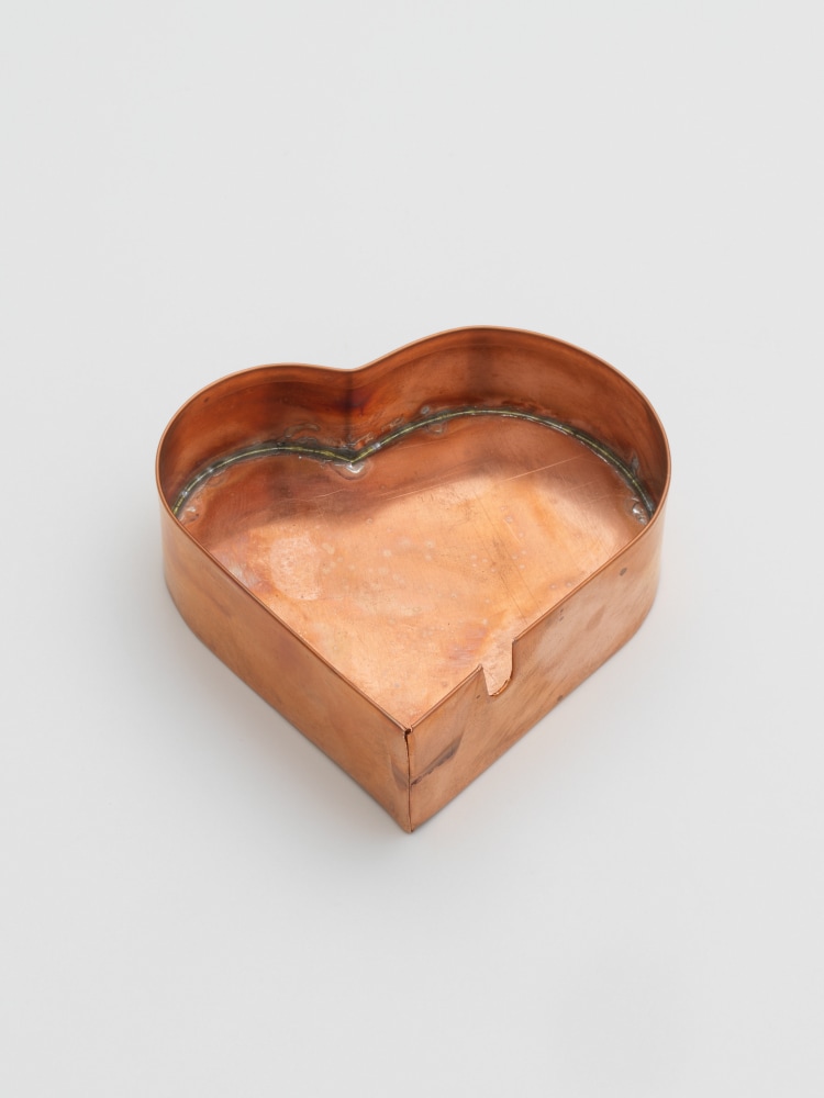 copper ashtray by Valentin Carron