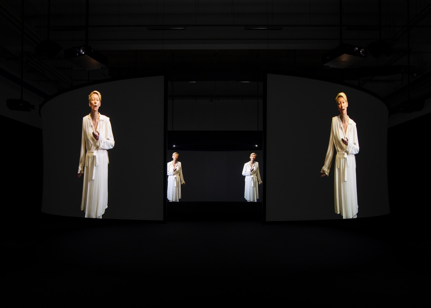 Installation view of Works by Doug Aitken