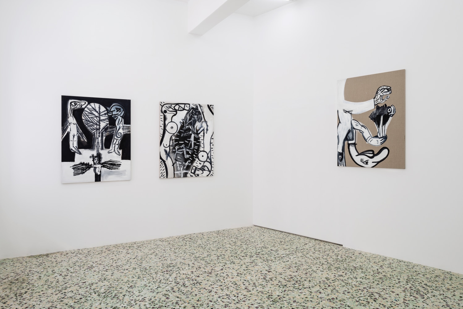 Installation view of Tobias Pils paintings exhibition