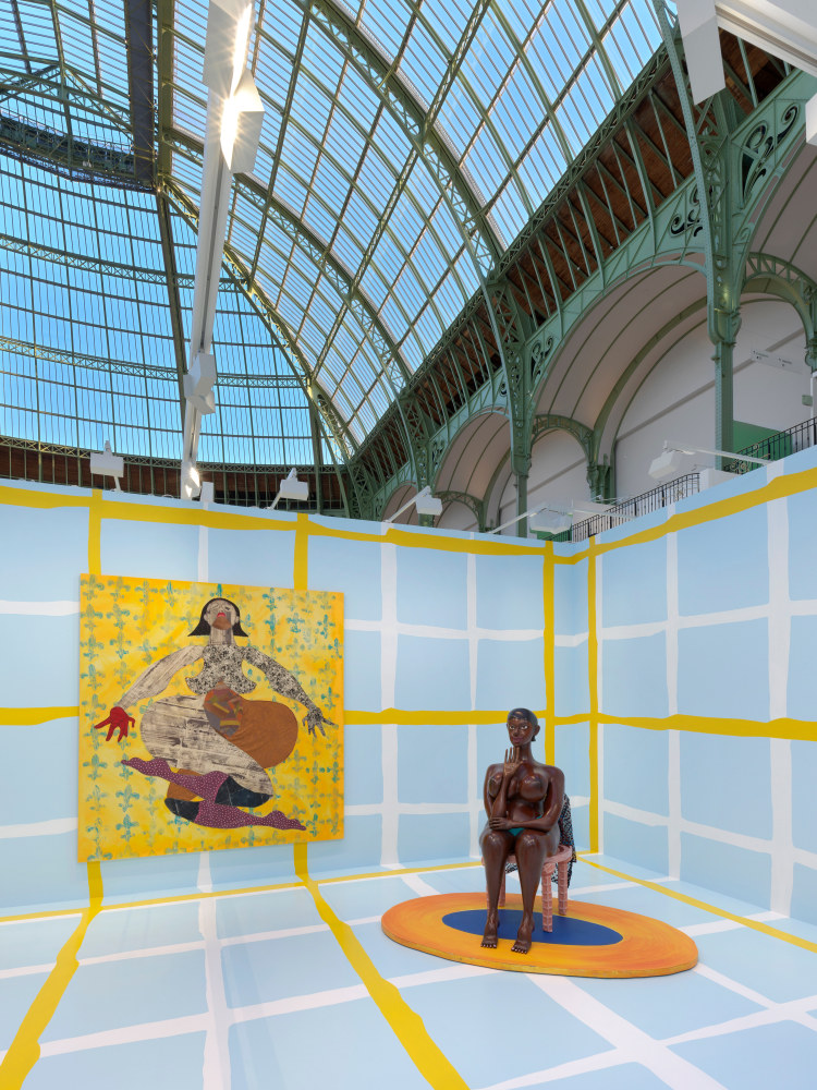 Installation view, Tschabalala Self, My House, Art Basel Paris, Grand Palais, Paris, 2024